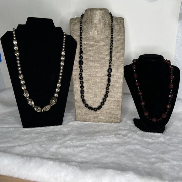 Lot of 3 Vintage Necklaces  Beaded Jewelry - Picture 2 of 16